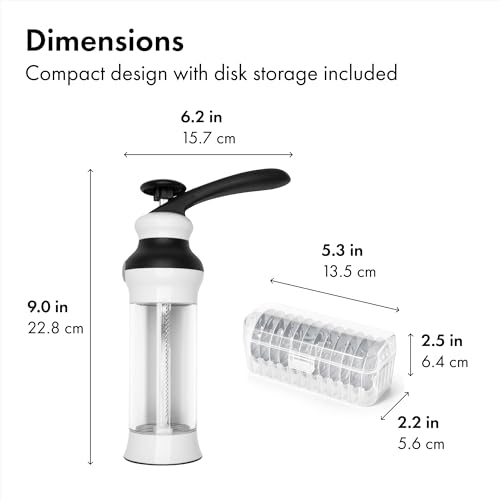 Cookie press dispensing dough