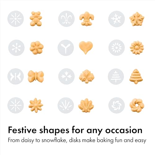 Cookie press for easy cleaning