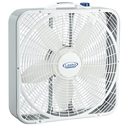 Lasko 3720 20-inch white box fan front view