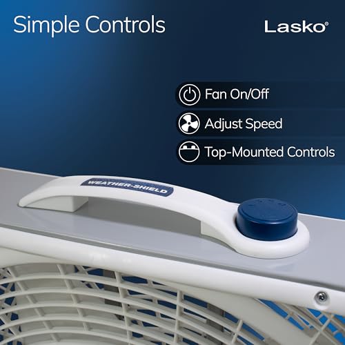 Close up of Lasko fan speed control knob