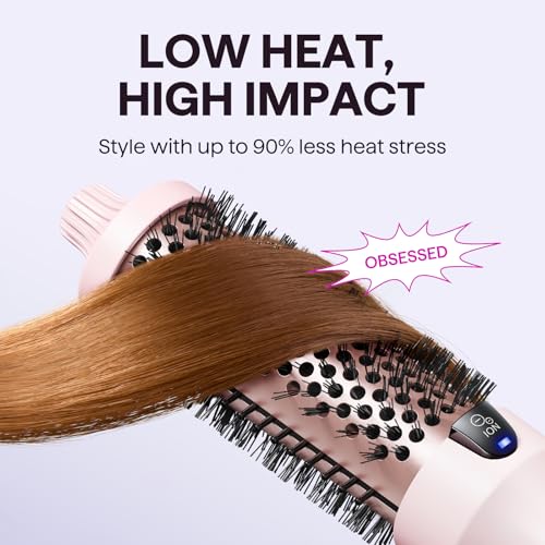 Wavytalk styling brush showing Sakura Pink finish
