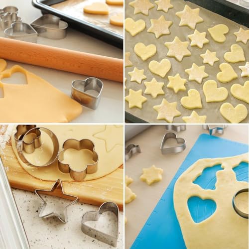 Close up of YomiFamily mini cutter sizes and stainless finish