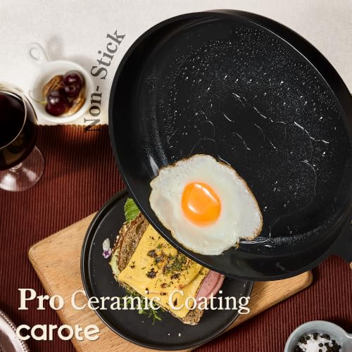 CAROTE cookware pots with silicone lids