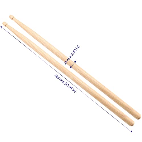 Close up of SOUJAP 5A drum stick teardrop tip