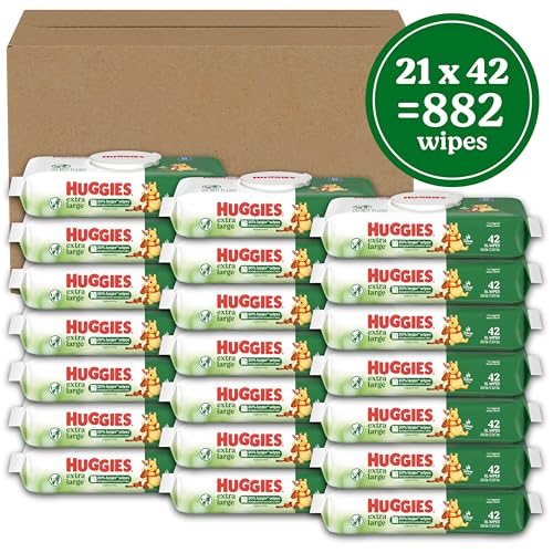 Single pack of Huggies Extra Large unscented wipes