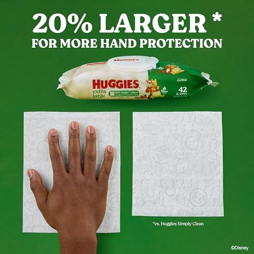 Detailed view of Huggies Extra Large flip-top lid