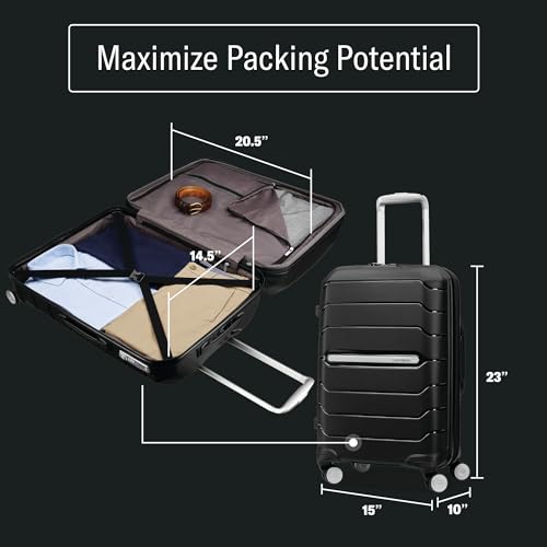 Interior packing compartment of Samsonite carry-on