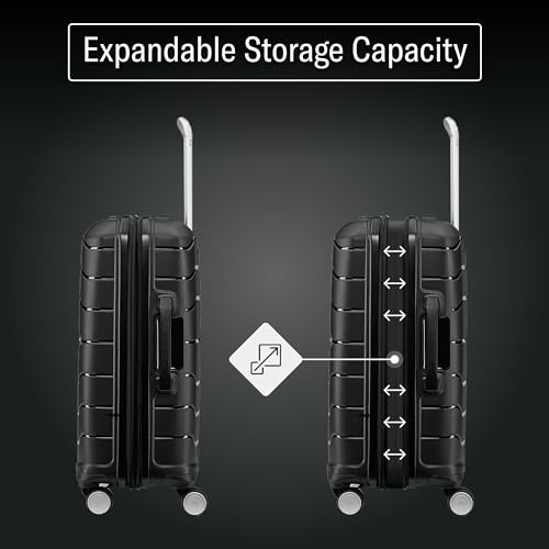 Samsonite Freeform Navy carry-on rear angle