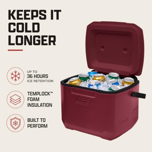 Cranberry Coleman Chiller cooler interior capacity