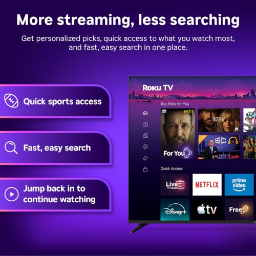 Roku TV side profile design