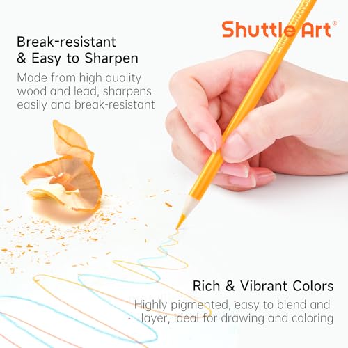 Detailed shot of labeled colored pencils