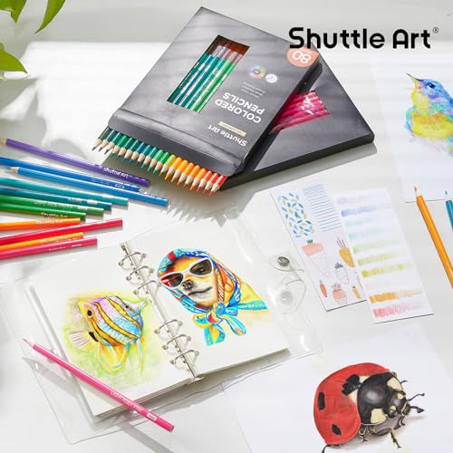 Artists using Shuttle Art pencils on paper