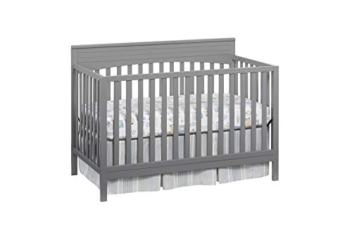 Oxford Baby Harper 4-in-1 Crib in Dove Gray front view