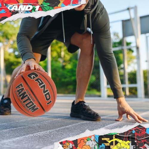 AND1 Fantom rubber basketball for outdoor play