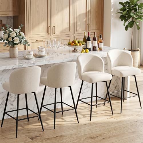 VATROS bar stools arranged at a kitchen island