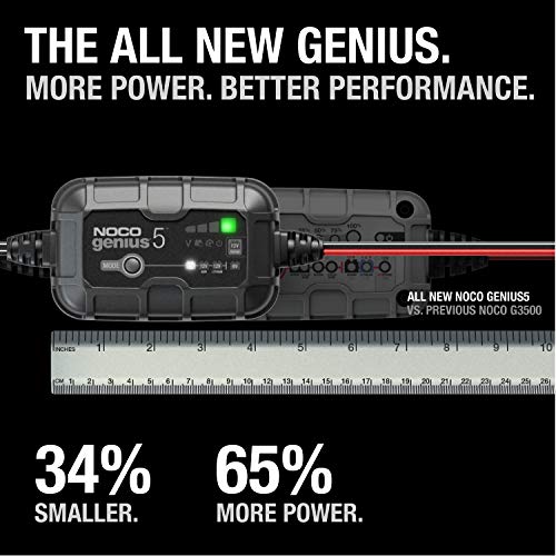 NOCO GENIUS5 smart charger with clamps