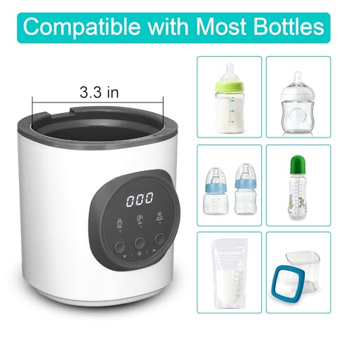 Close up of Vaundra baby bottle warmer settings