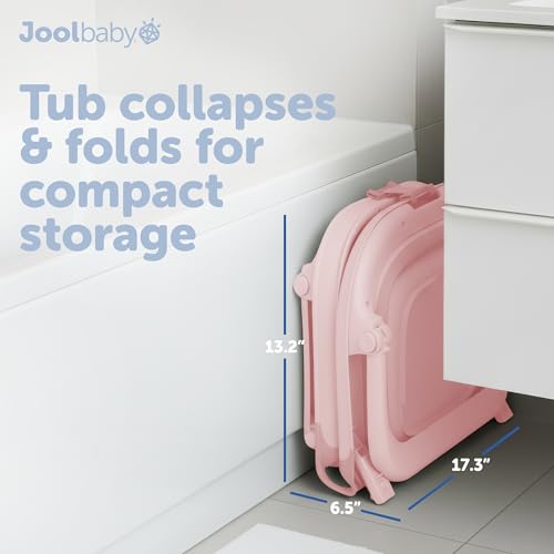 Removable accessory tray on Jool Baby bathtub