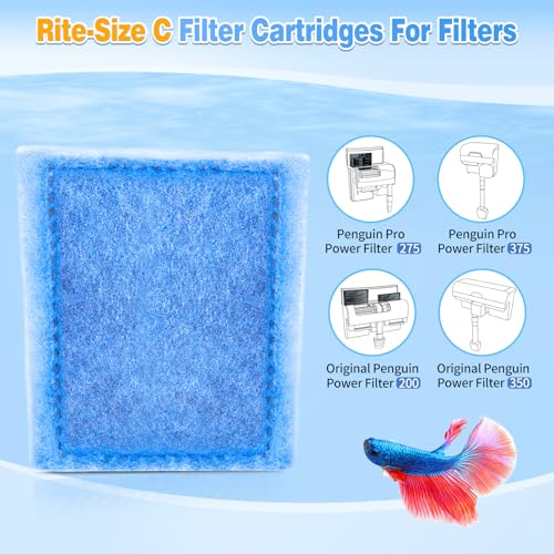Eight pack aquarium filter replacements