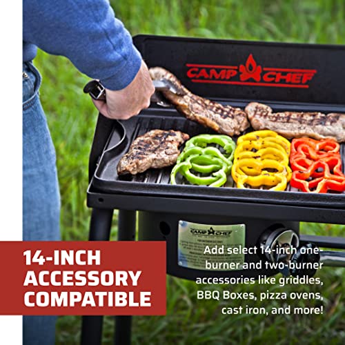 Side profile of Camp Chef Explorer windscreen