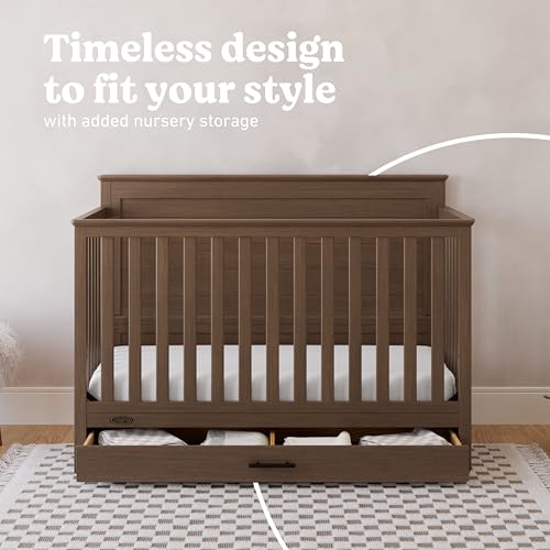 Graco Tristan crib hazelnut finish