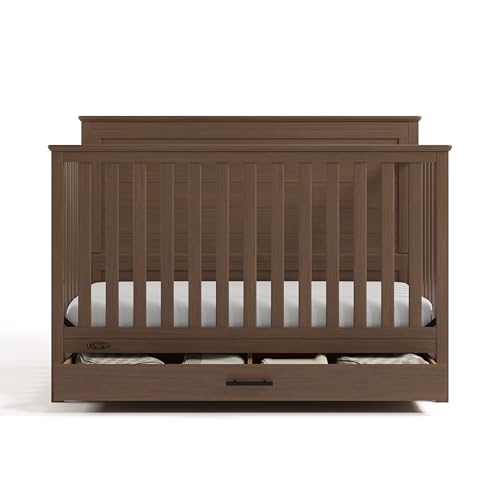 Graco Tristan crib wooden drawer detail