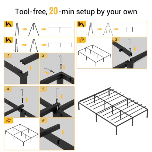Under-bed storage space clearance
