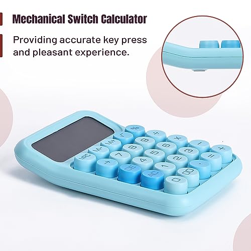 Blue Mr. Pen mechanical calculator keys