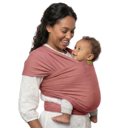 Boba Baby Wrap Carrier Dusty Pink front view