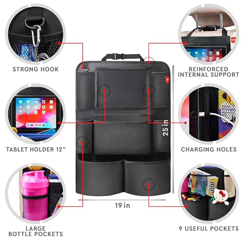 Helteko car organizer black material texture