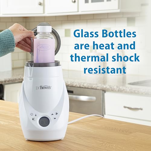Four pack of glass baby bottles