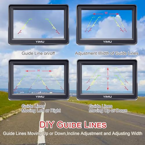 YIMU backup camera wiring accessories