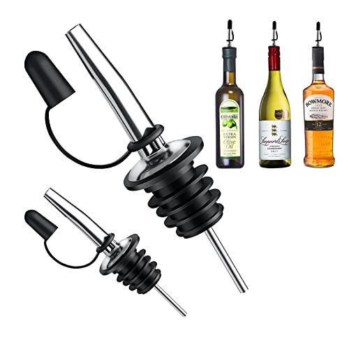 Silver liquor pour spout with integrated dust cap