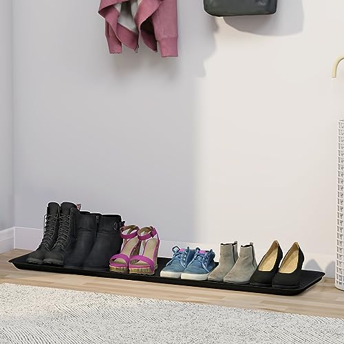 The Matace boot tray positioned in an entryway