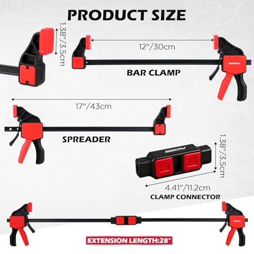 Model 88087 red and black trigger clamp