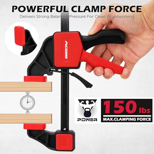 Close up of SEDY woodworking clamp jaw pads