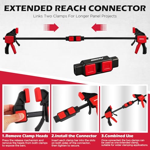 SEDY bar clamps linked with connectors