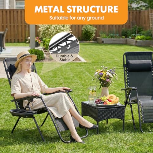 Side profile of folded NEWBULIG chair
