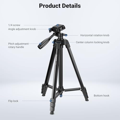 NEEWER TP53 side view showing tilt mechanism