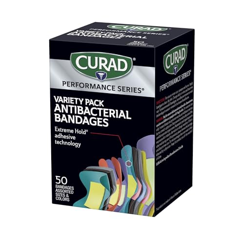 Curad antibacterial bandage pad detail