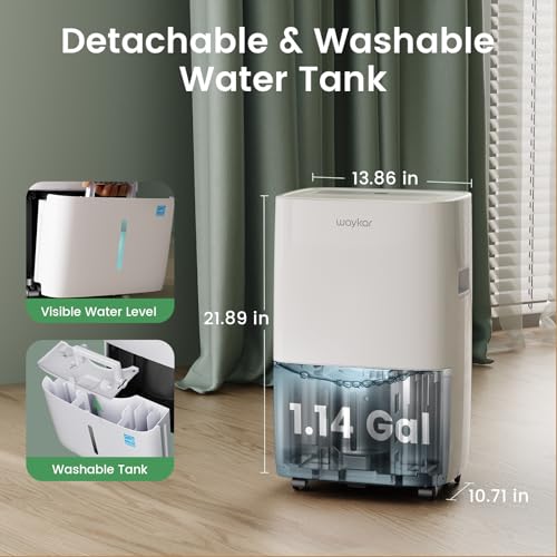 Back view of Waykar 80 pint moisture removal unit