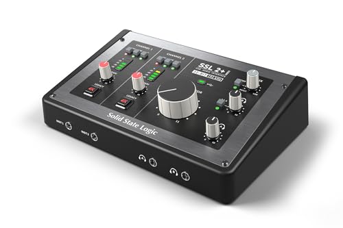 Top view of SSL 2 MKII Plus interface