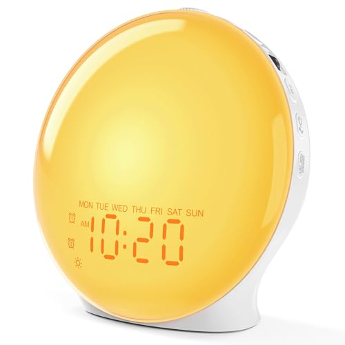JALL K8 full-screen sunrise alarm clock front view