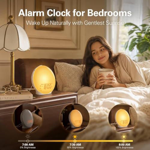 JALL wake up light showing sunset mode