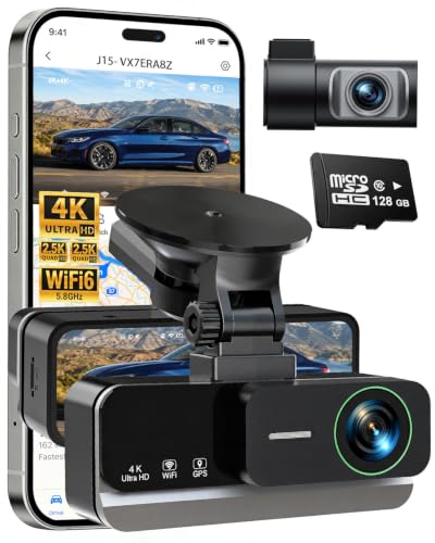 JOCRELA J15 front and rear dash cam system