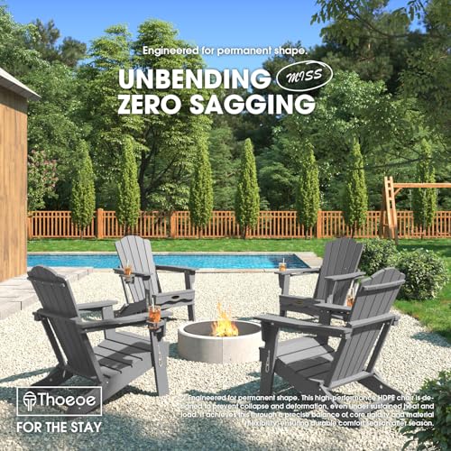 THOEOE folding patio chair side profile