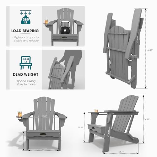 THOEOE outdoor chair ergonomic backrest detail