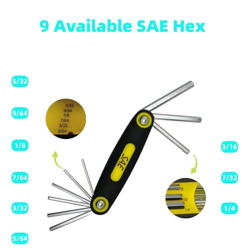 Metric and SAE size markings on warmtree tool set