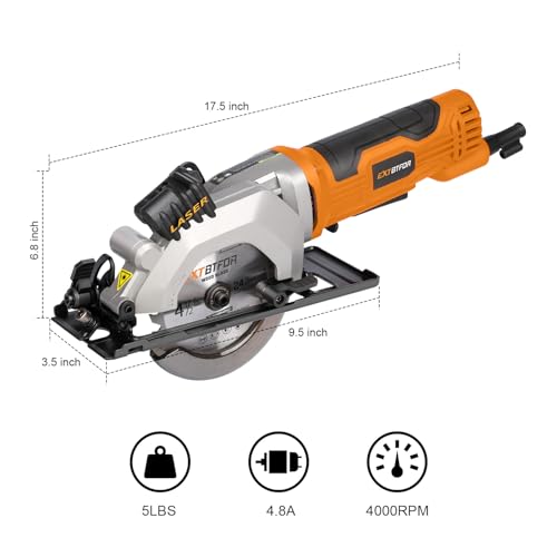 Side profile of Extbtfor 76602L circular saw