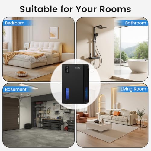 NineSky dehumidifier in a basement environment
